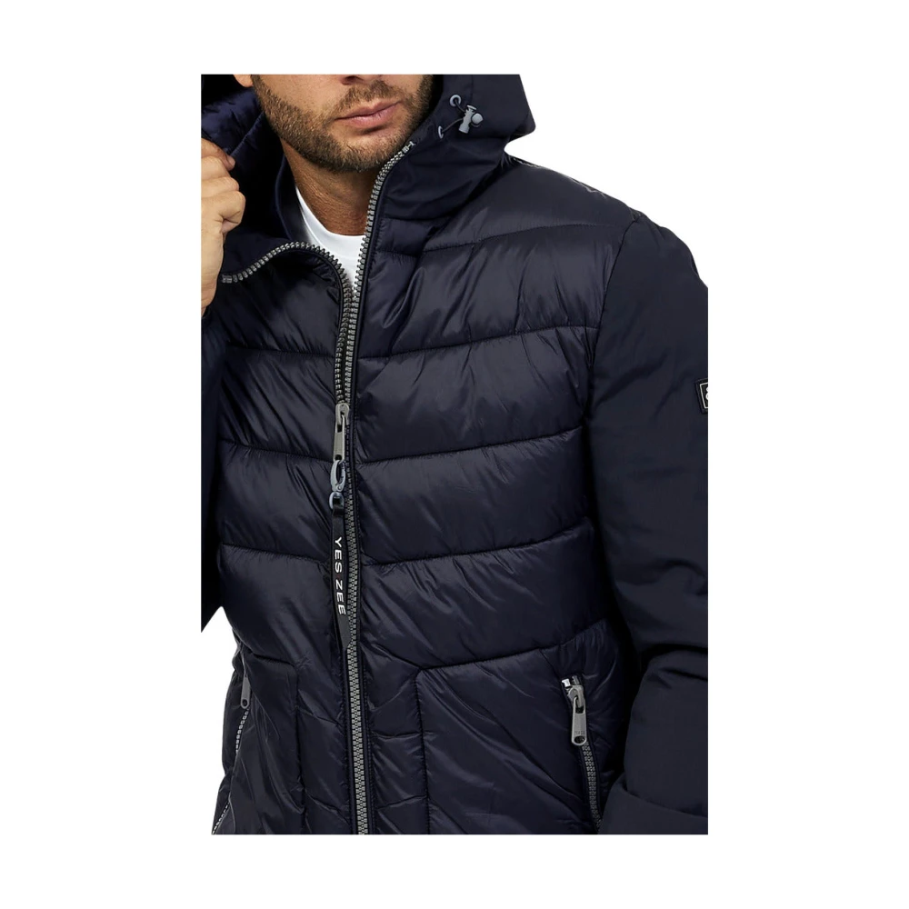 YES ZEE Kleding Jassen Blue Heren