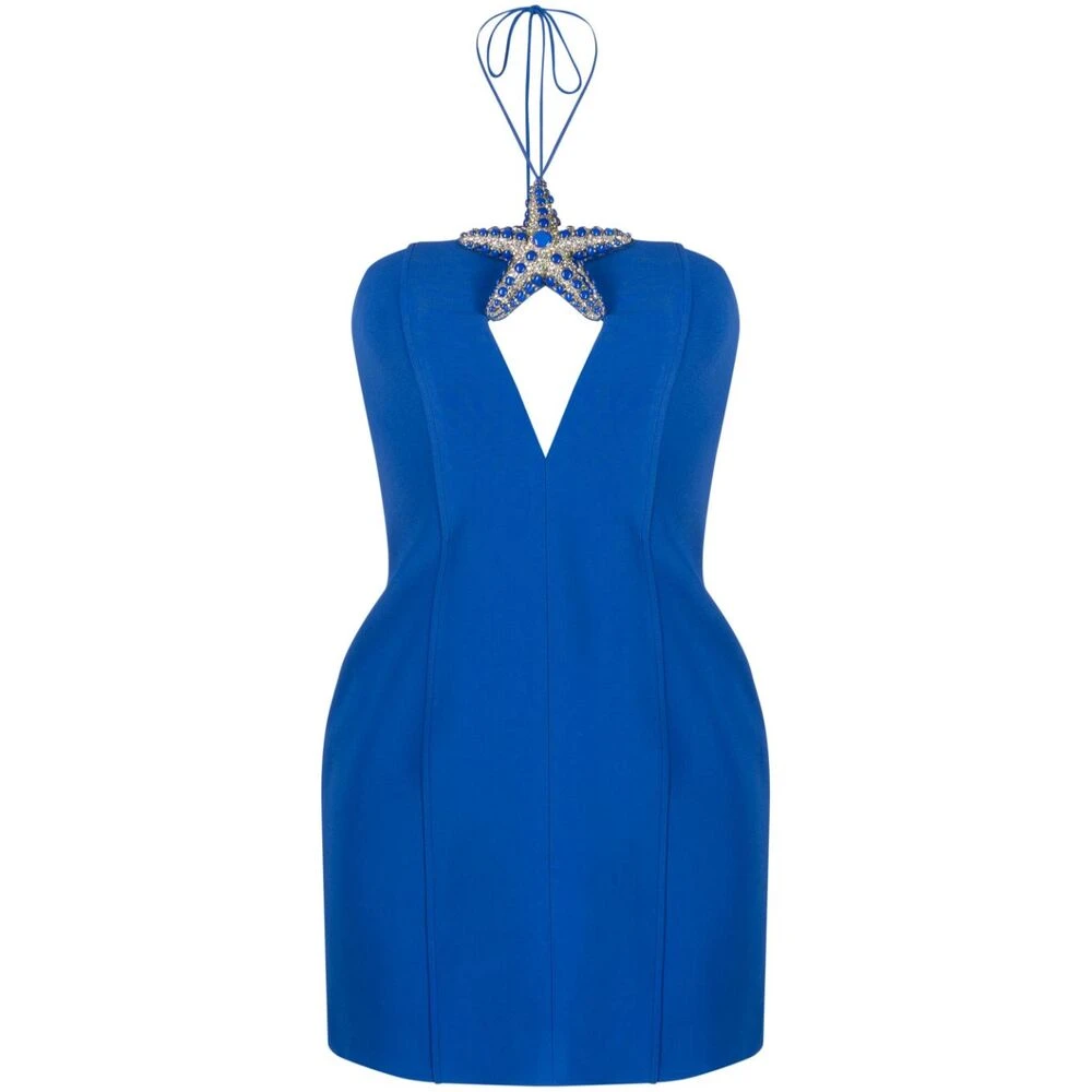 David Koma Short Dresses Blue Dames