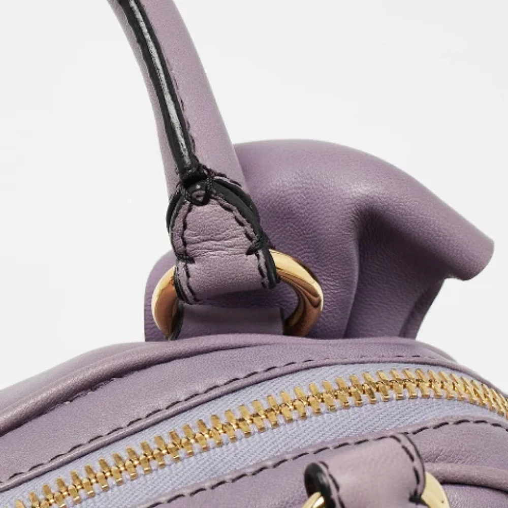 Valentino Vintage Pre-owned Leather handbags Purple Dames