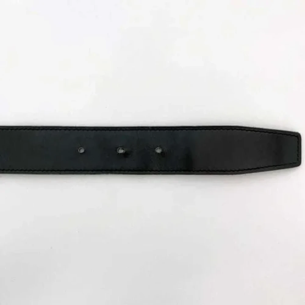 Hermès Vintage Pre-owned Leather belts Black Heren