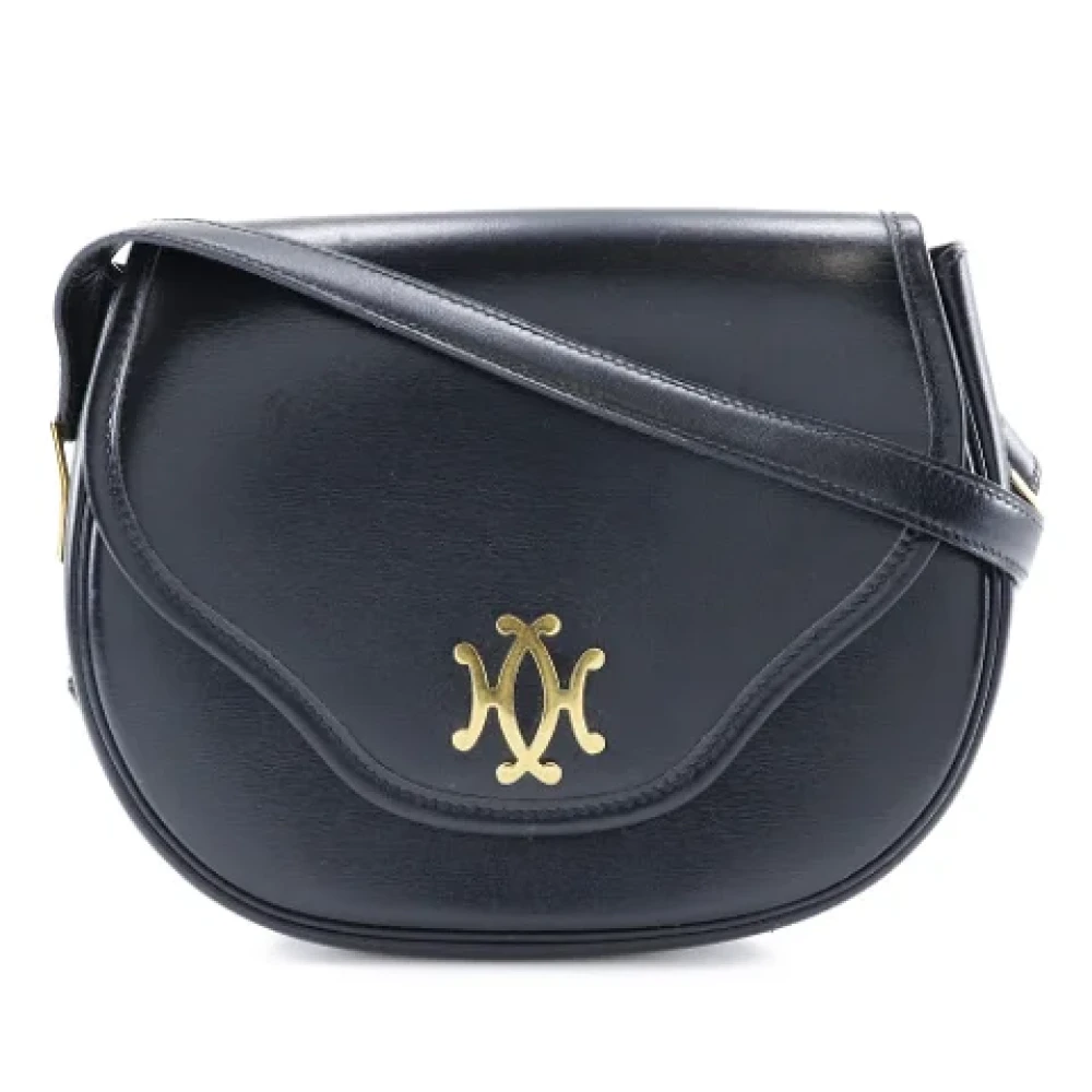 Hermès Vintage Pre-owned Leather shoulder-bags Black Dames