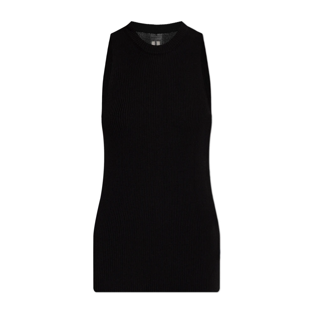 Rick Owens Gestreept Tanktop Black Dames