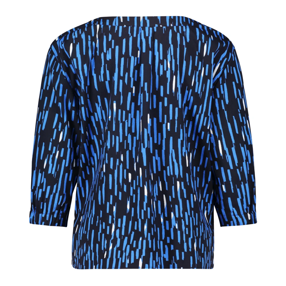 Betty & Co Grafische Print Blouse Blue Dames