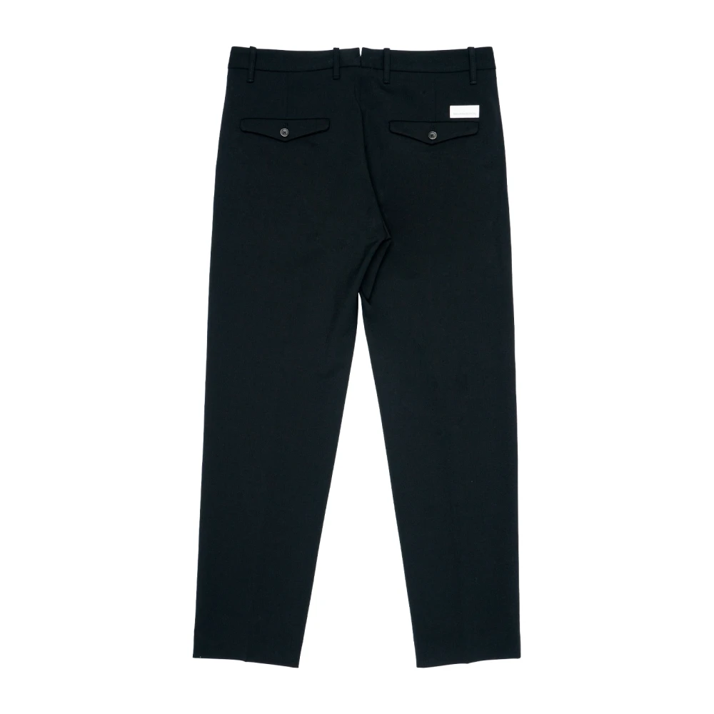 Nine In The Morning Relaxed Fit Wol Chino Broek Black Heren