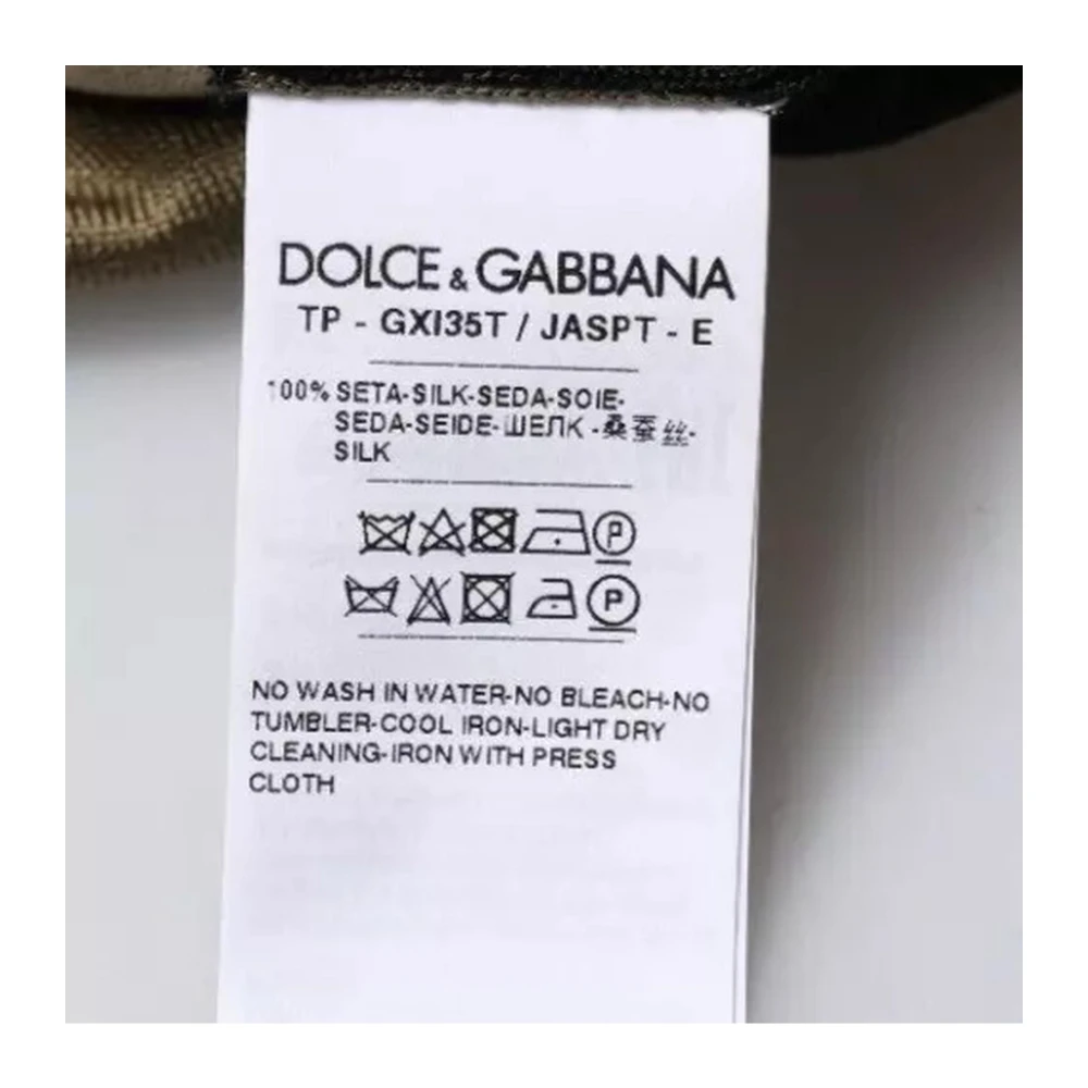 Dolce & Gabbana Zijden Camo Polo T-shirt Multicolor Heren
