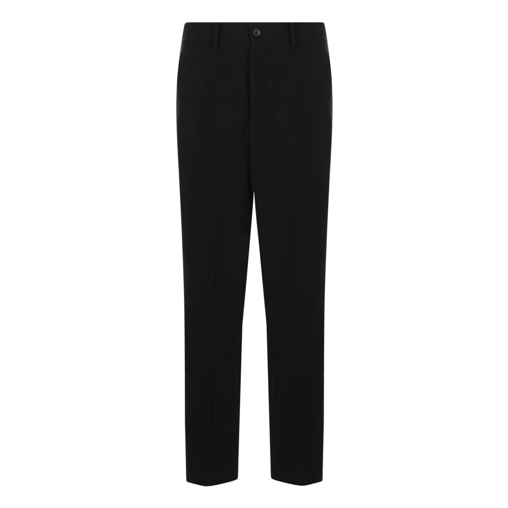 Noir Kei Ninomiya Zwarte Tuxedo Broek met Satijnen Strepen Black Dames