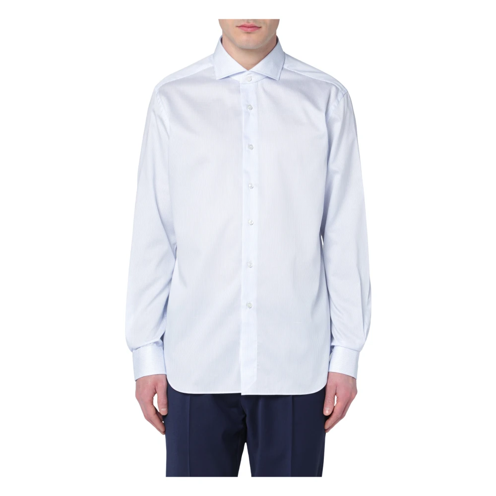 Xacus Lange Mouw Reis Shirt Blue Heren