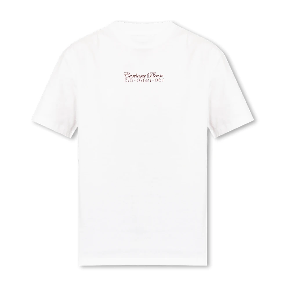 Carhartt WIP T-shirt met logo White Dames