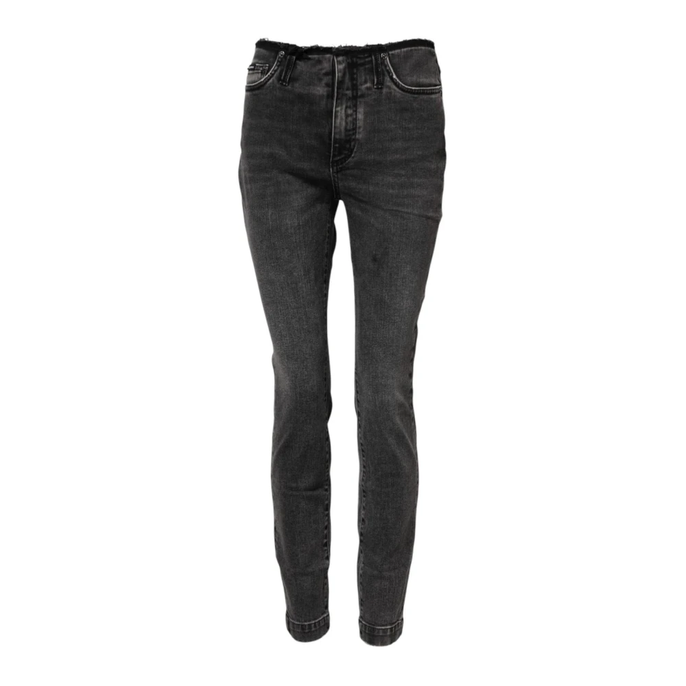 Dolce & Gabbana Women's Gray Skinny Denim Jeans