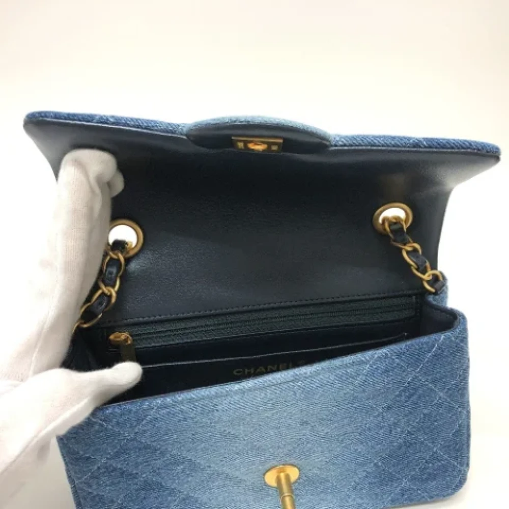 Chanel Vintage Pre-owned Denim chanel-bags Blue Dames