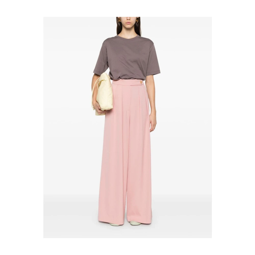 Dries Van Noten Wijde Broek W.w. Pants 301 Pink Dames