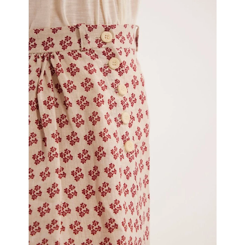 Ines De La Fressange Paris Linnen Geknoopte Rok Multicolor Dames