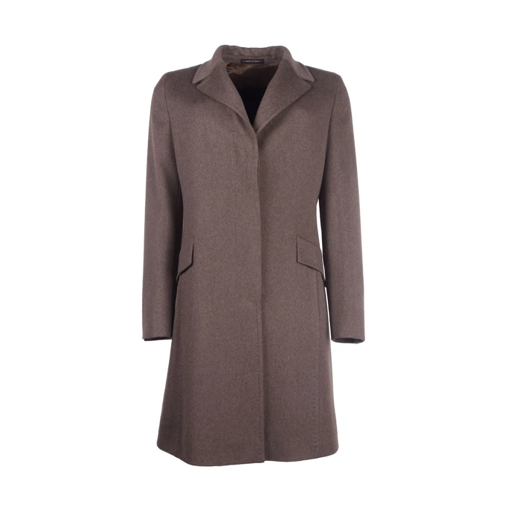 Made in Italia Elegante wollen jas in bruin Brown Dames
