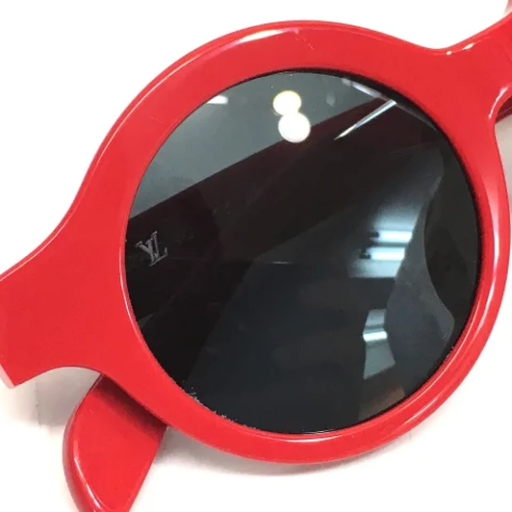 Louis Vuitton Vintage Pre-owned Plastic sunglasses Red Dames