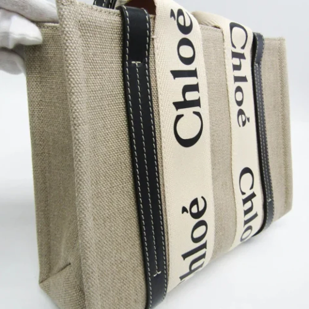 Chloé Pre-owned Canvas handbags Beige Dames