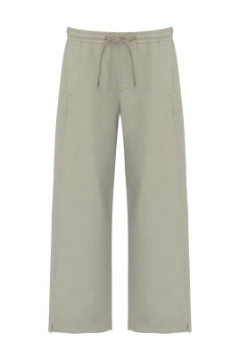 green-cotton-straight-leg-pants