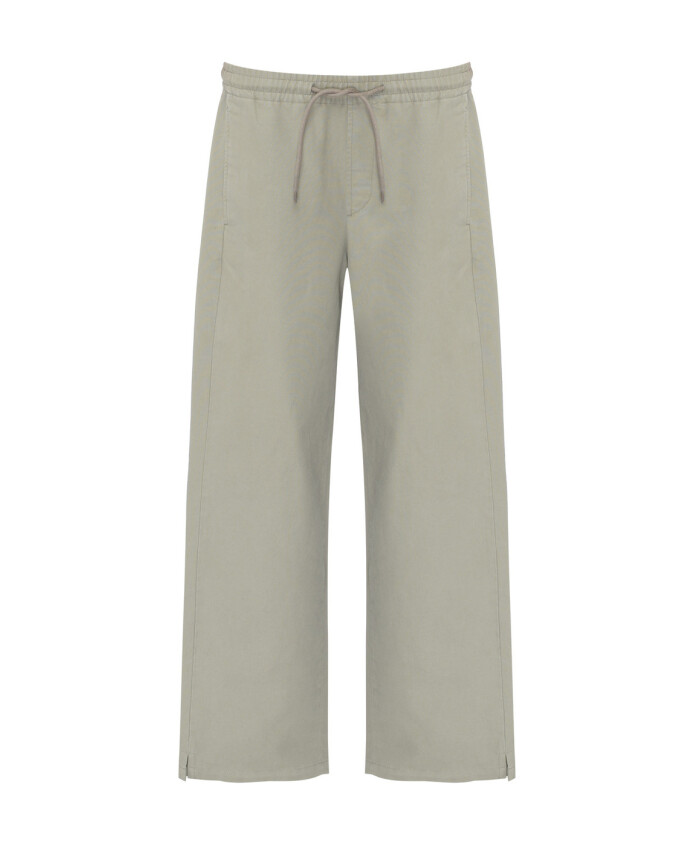 pantalon-en-coton-vert-jambe-droite