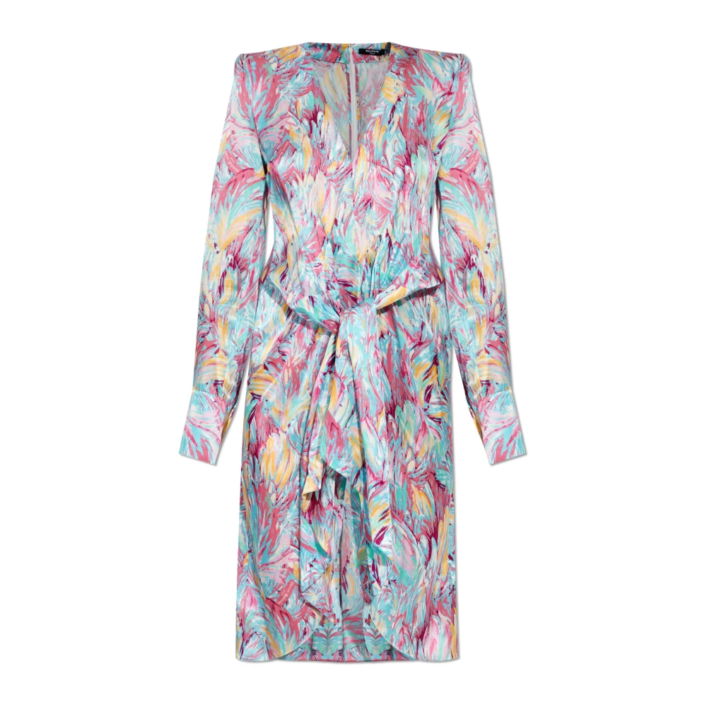 Balmain Zijden jurk Multicolor Dames