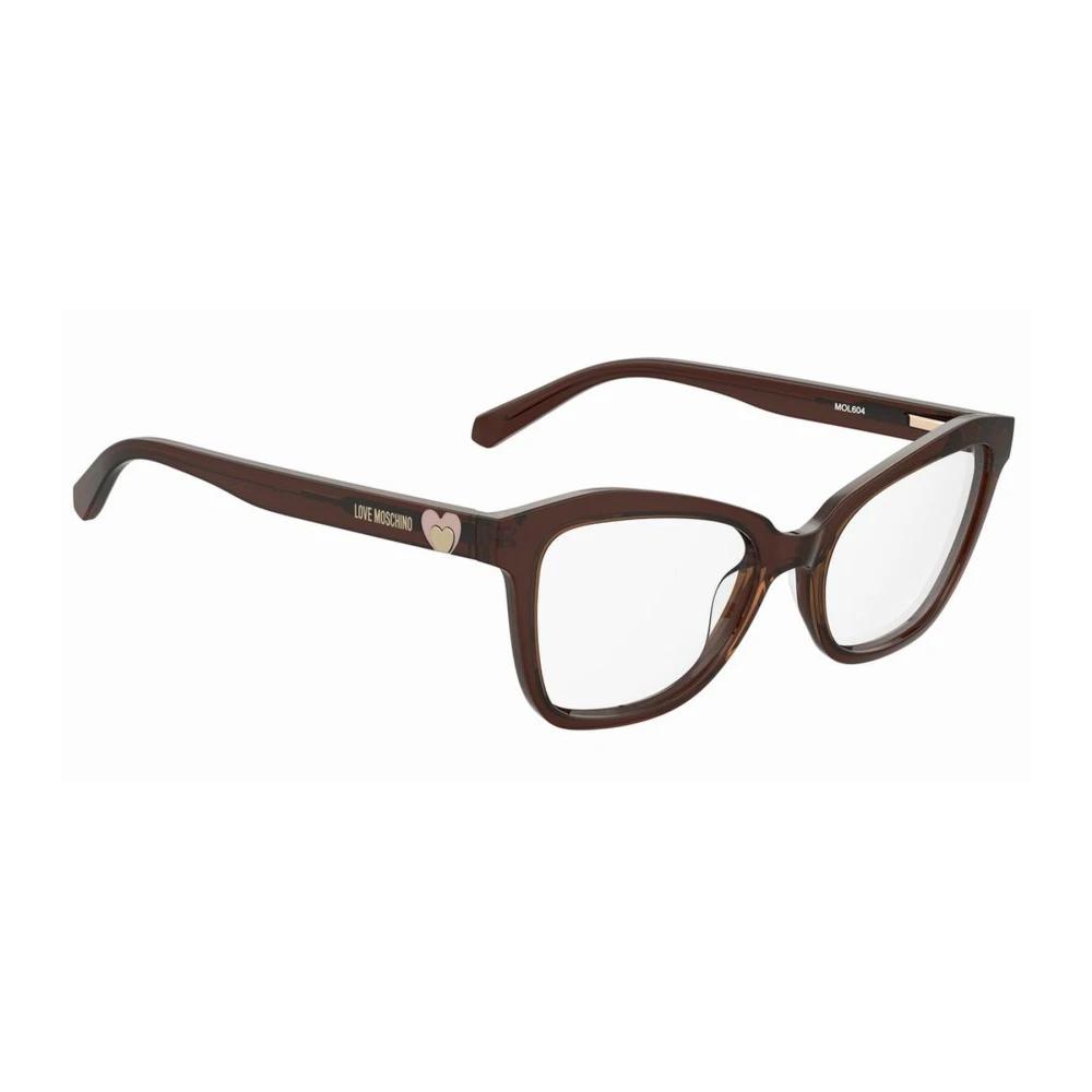 Love Moschino Stijlvolle Bruine Acetaat Damesbril Brown Dames