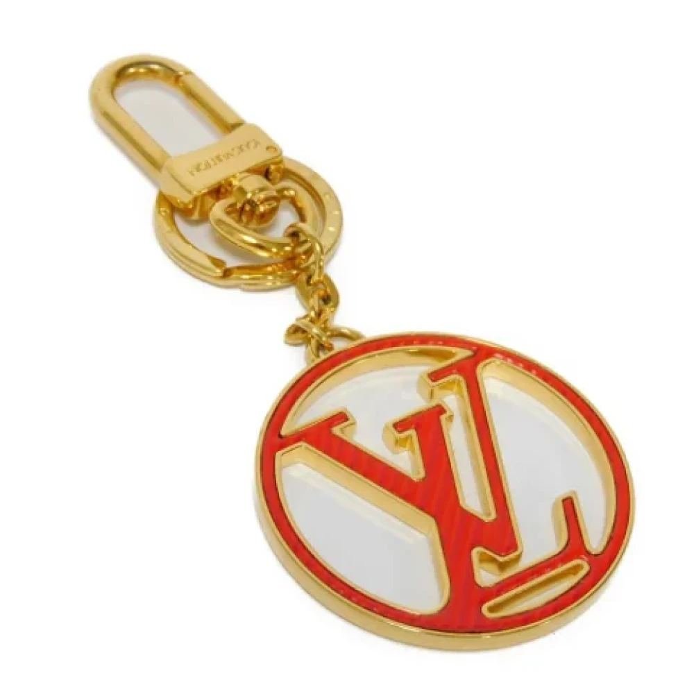 Louis Vuitton Vintage Pre-owned Leather key-holders Yellow Dames