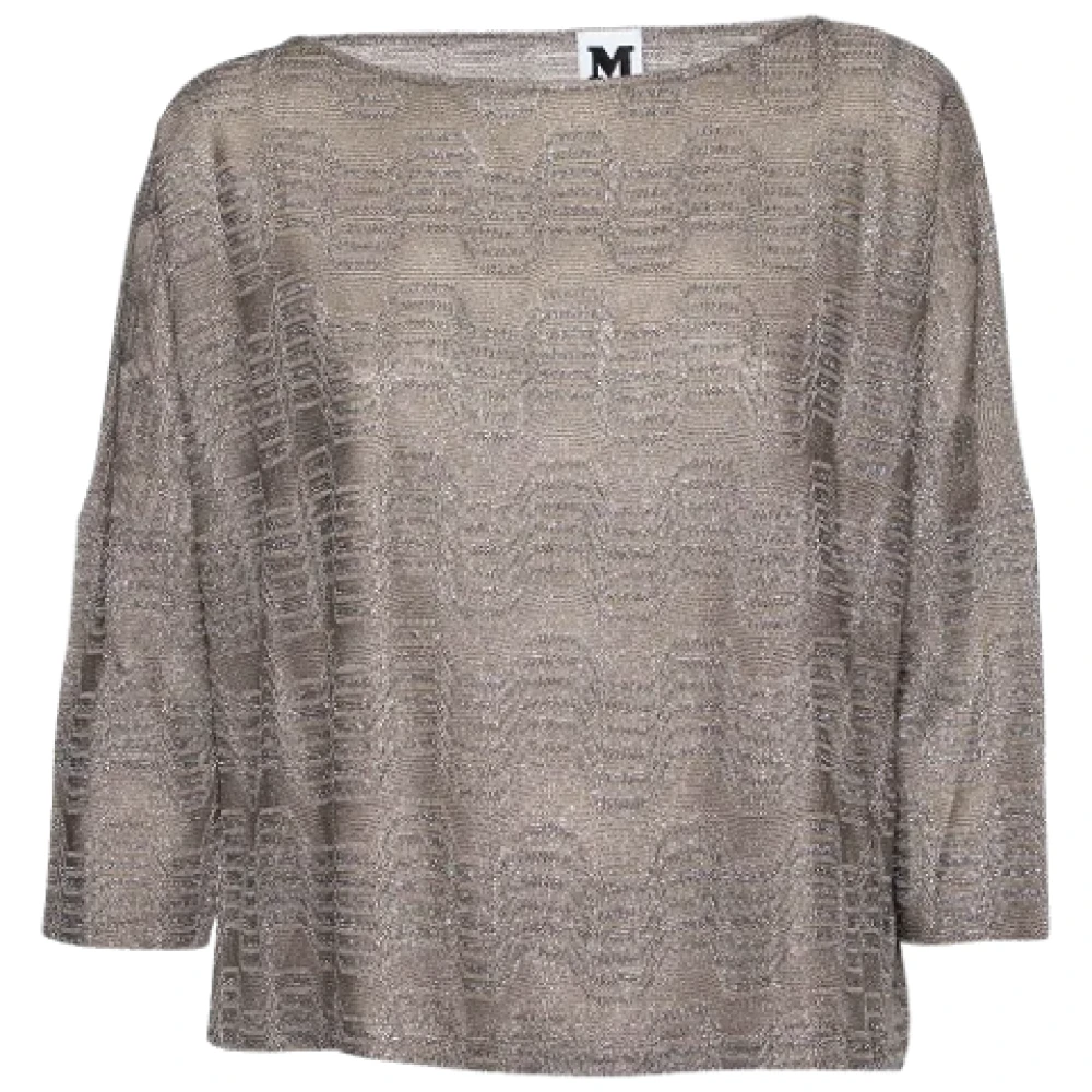 Missoni Pre-owned Fabric tops Gray Dames