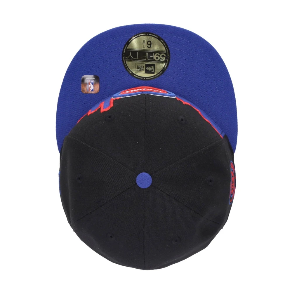 new era NBA Detroit Pistons Flat Peak Cap Black Heren