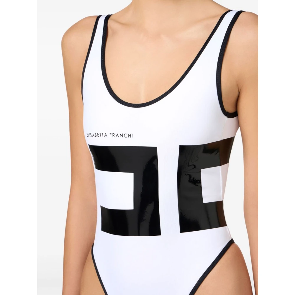 Elisabetta Franchi Stijlvolle One-Piece Jumpsuit White Dames
