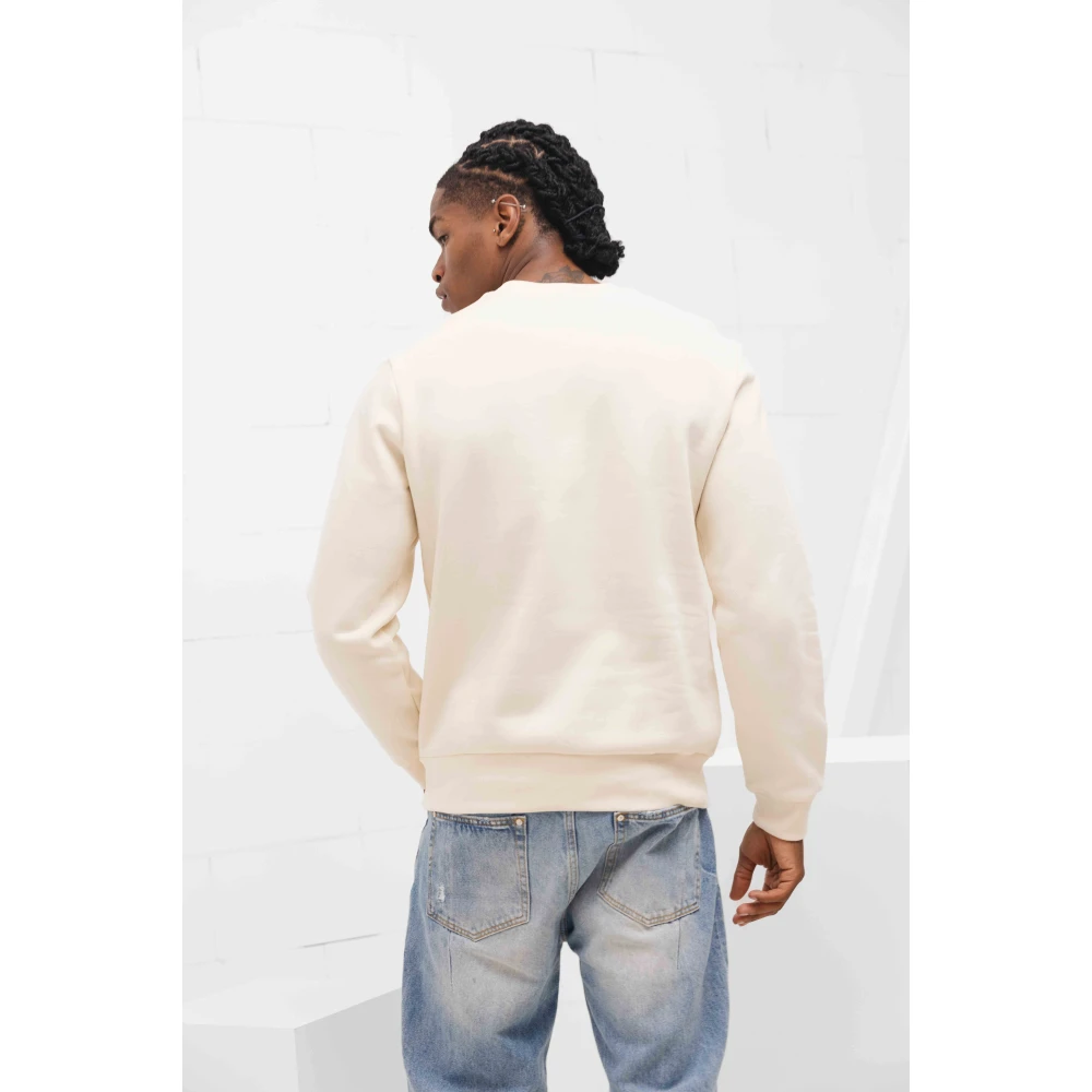 Lacoste Basis Sweater Heren Off-White Beige Heren