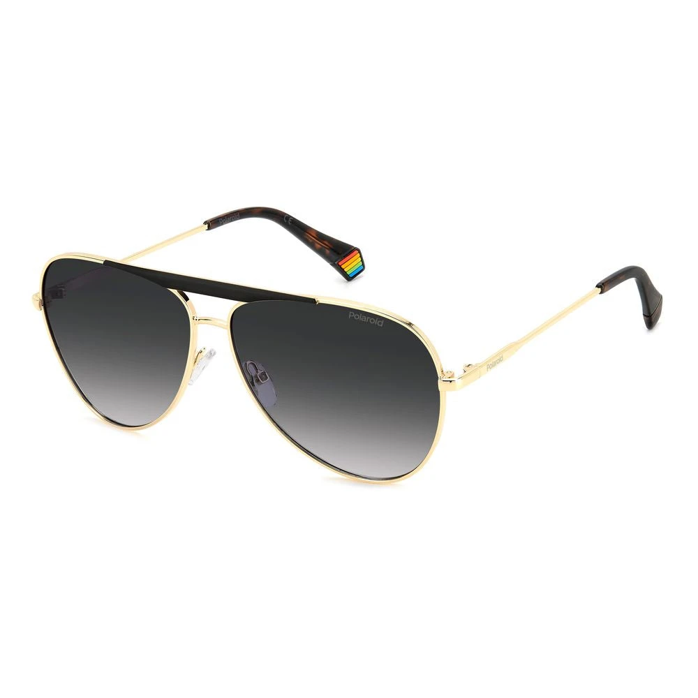 Polaroid Unisex Black Sunglasses, One Size, Metal Sunglasses