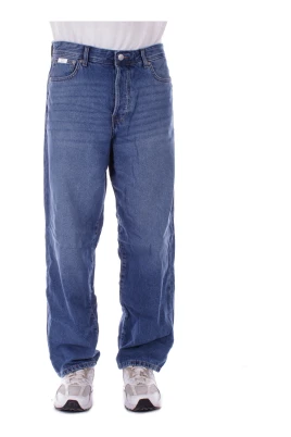 Denim Jeans med Logga Bakficka