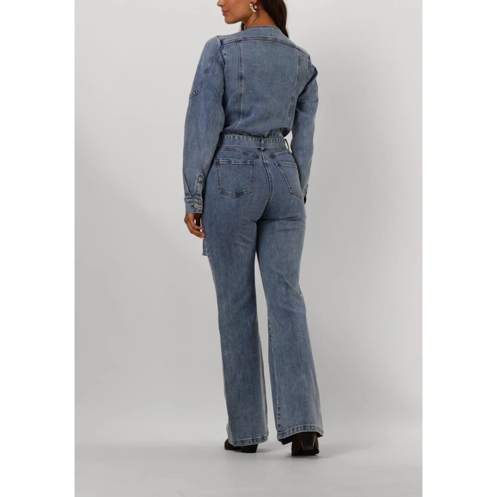 Freebird Chique Blauwe Jumpsuit Josslyn Stijl Blue Dames