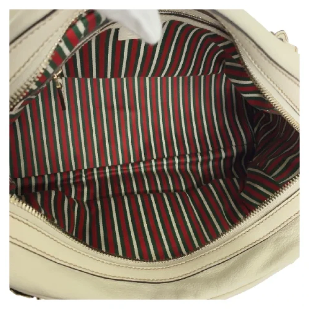 Gucci Vintage Pre-owned Leather handbags Beige Dames