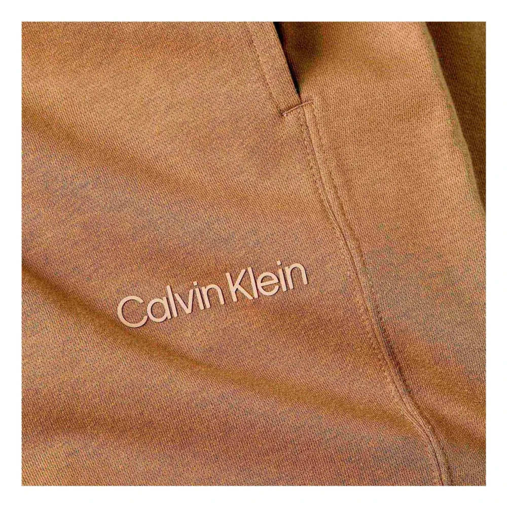 Calvin Klein Comfortabele en stijlvolle gebreide broek Brown Heren