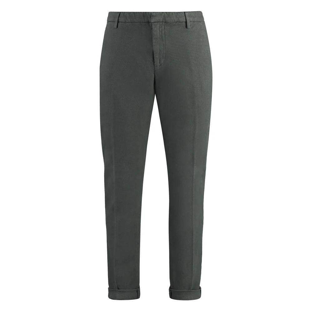 Dondup Katoenen Chino Broek met Oprolbare Manchetten Gray Heren