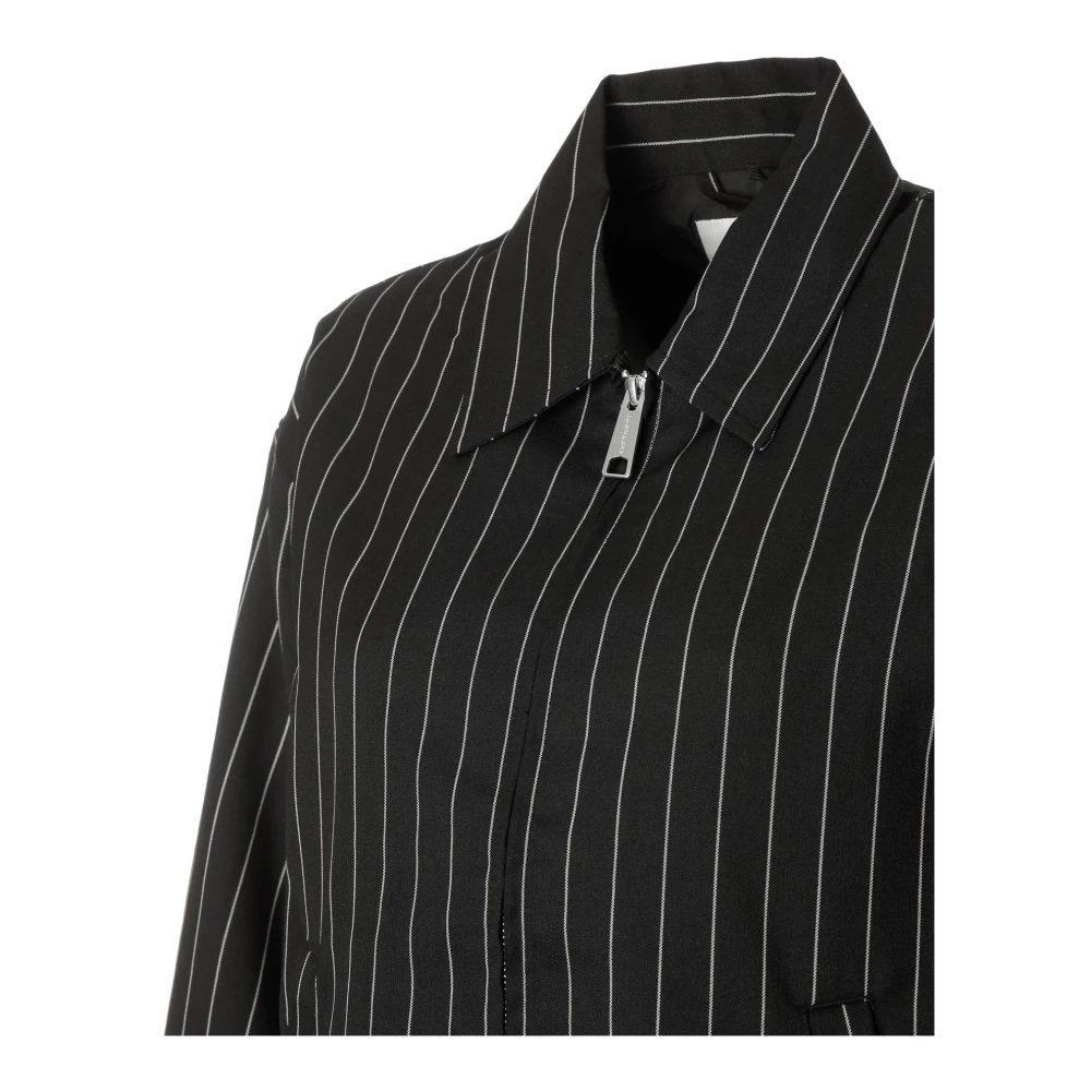 Carhartt WIP Klassieke Kraagjas met Wollen Twill Black Dames