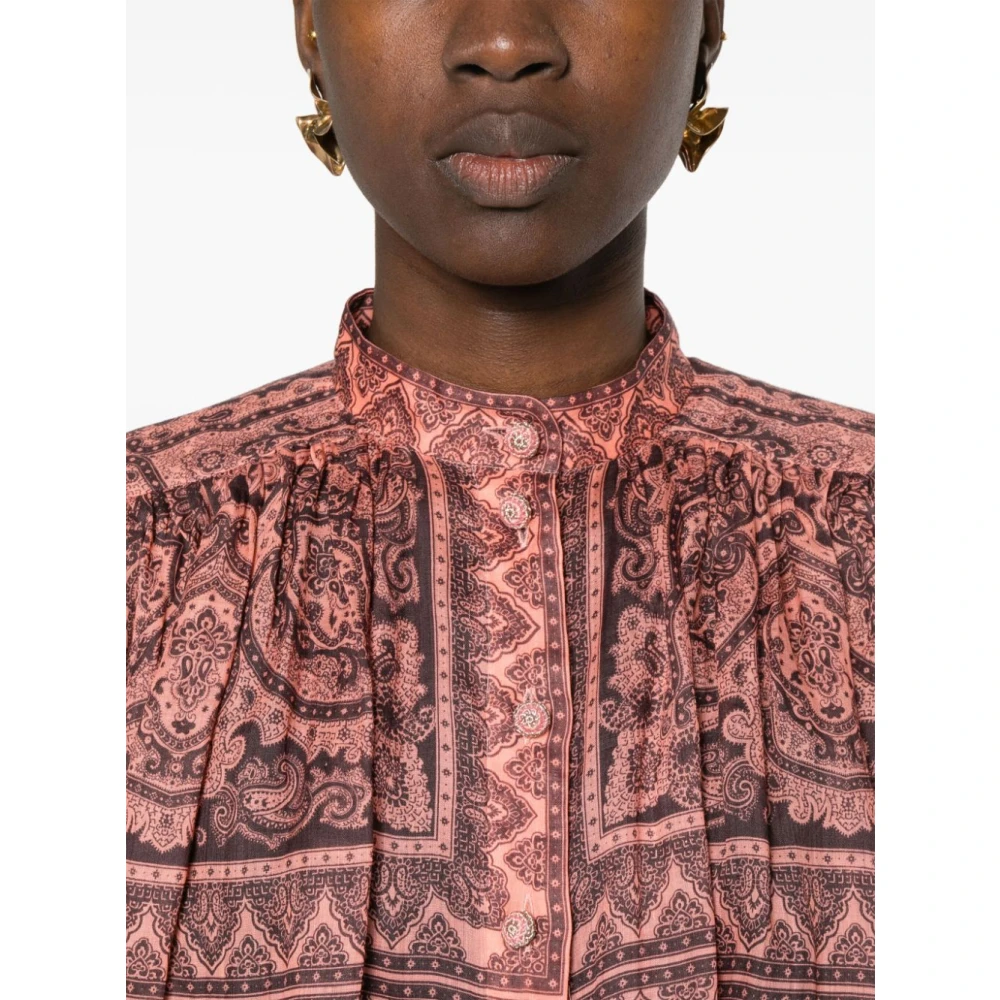 Zimmermann Tunic Top Pink Dames