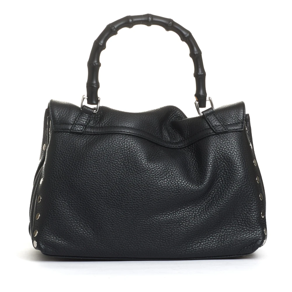 Zanellato Bamboe Zwarte Crossbody Tas Black Dames
