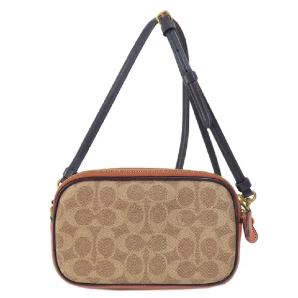 Coach Pre-owned Plastic shoulder-bags Brown Dames
