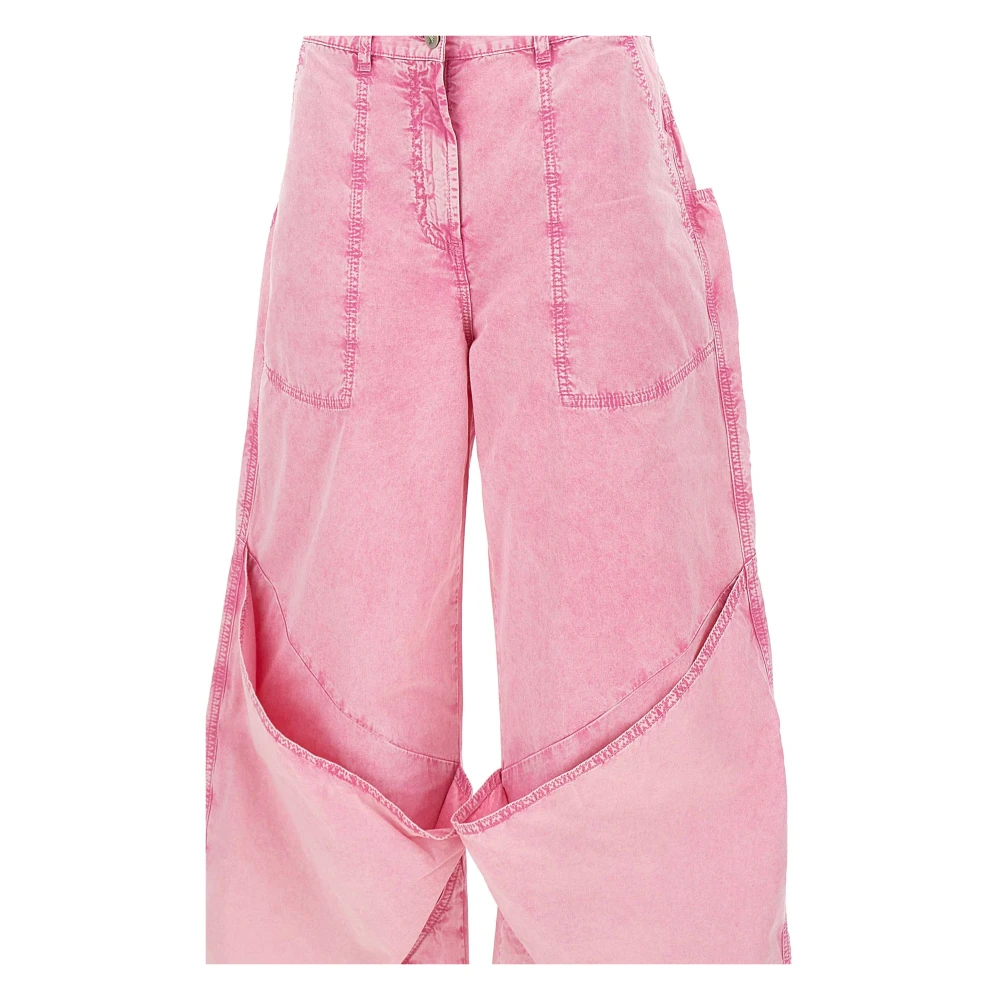 The Attico Confetto Pink Baggy Jeans Pink Dames