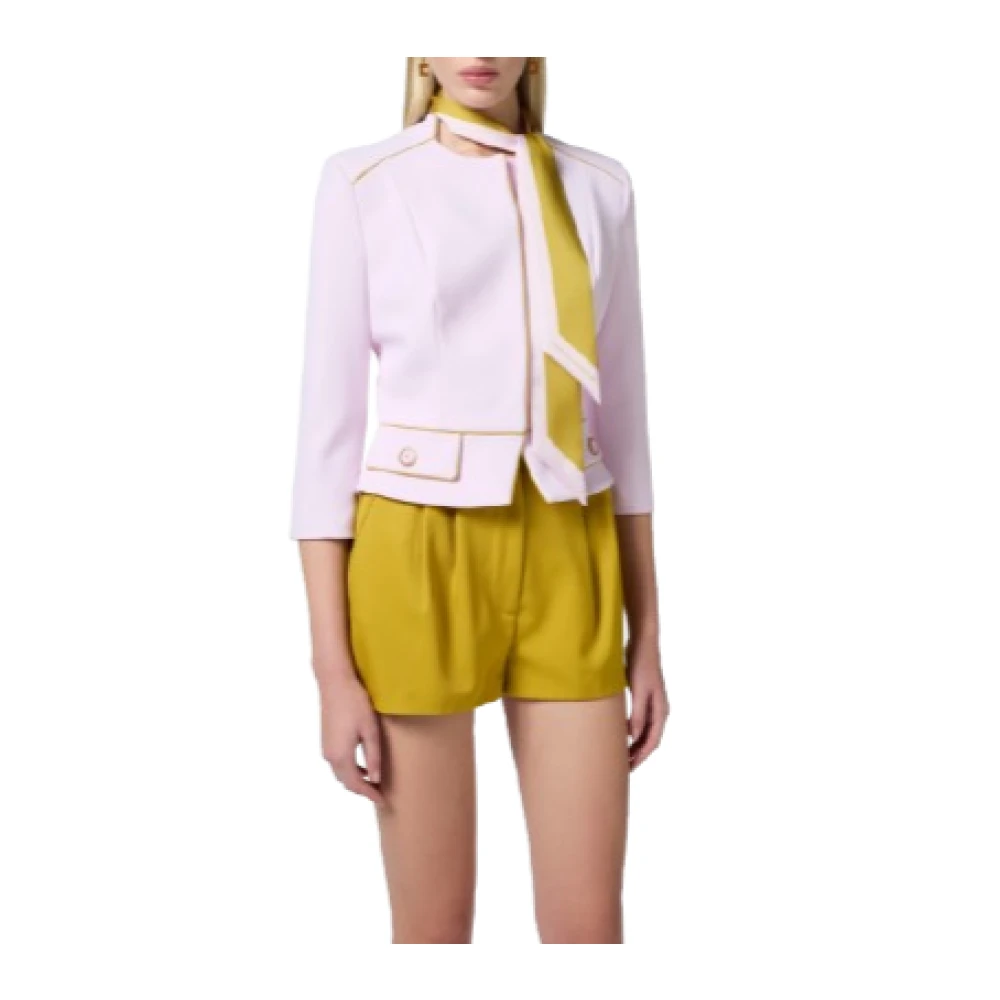 Elisabetta Franchi Roze Jassen voor Vrouwen Pink Dames