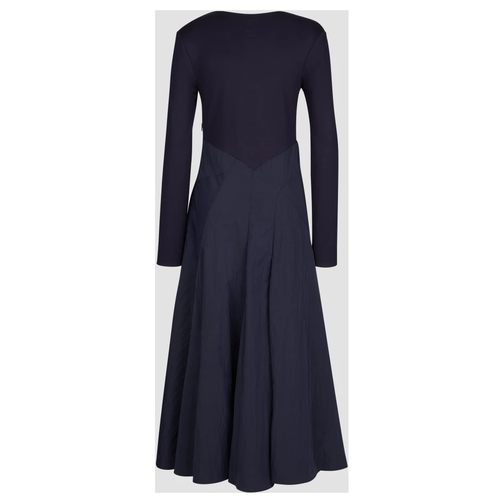 add Jurk IN Jersey + Nylon Truman Crease Blue Dames