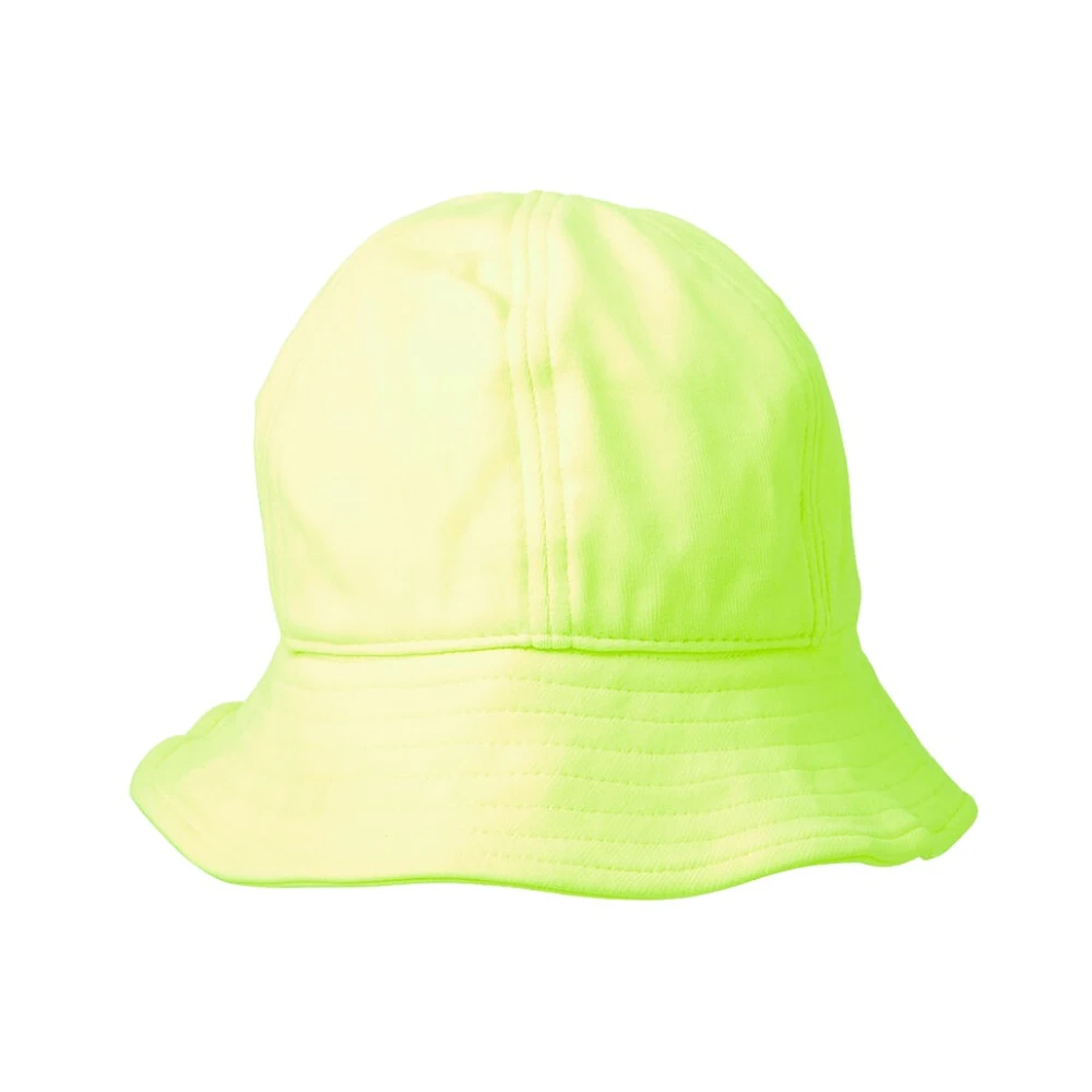 Flapper Gewatteerde Bucket Hat Yellow Dames