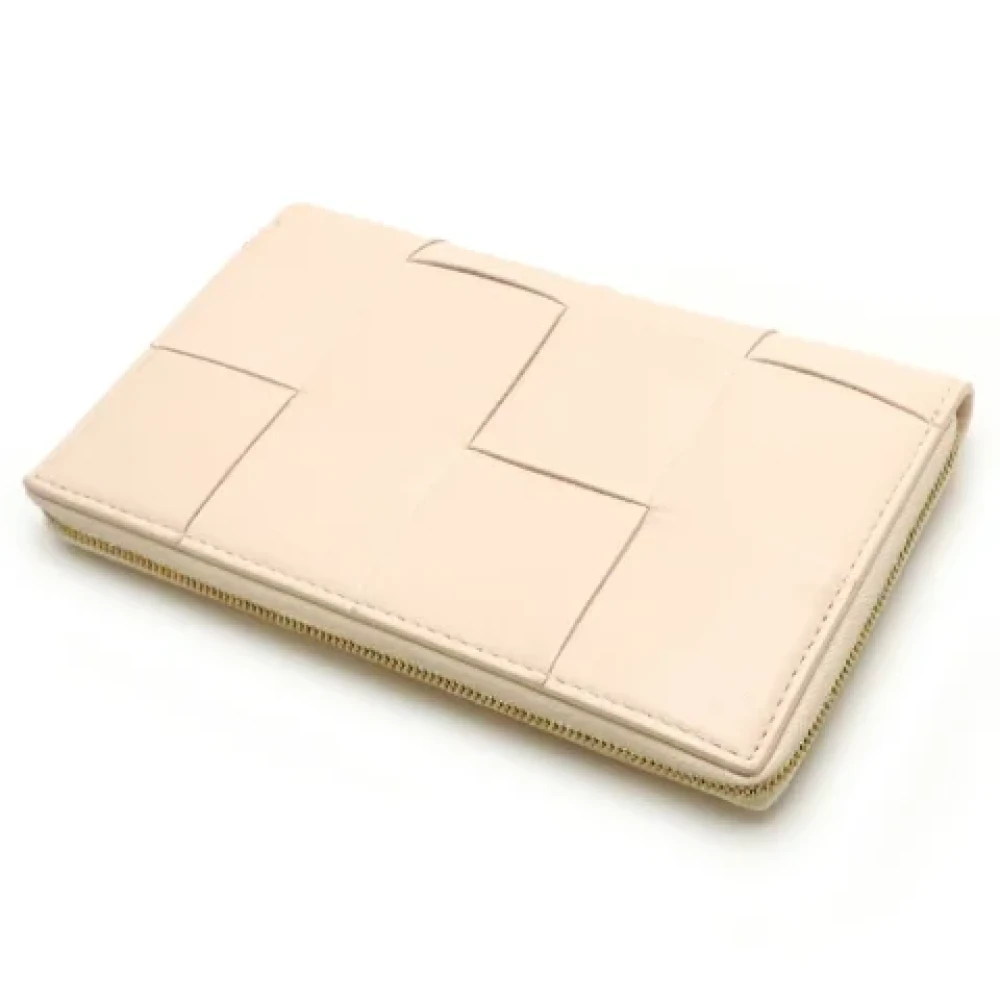 Bottega Veneta Vintage Pre-owned Leather wallets Pink Dames