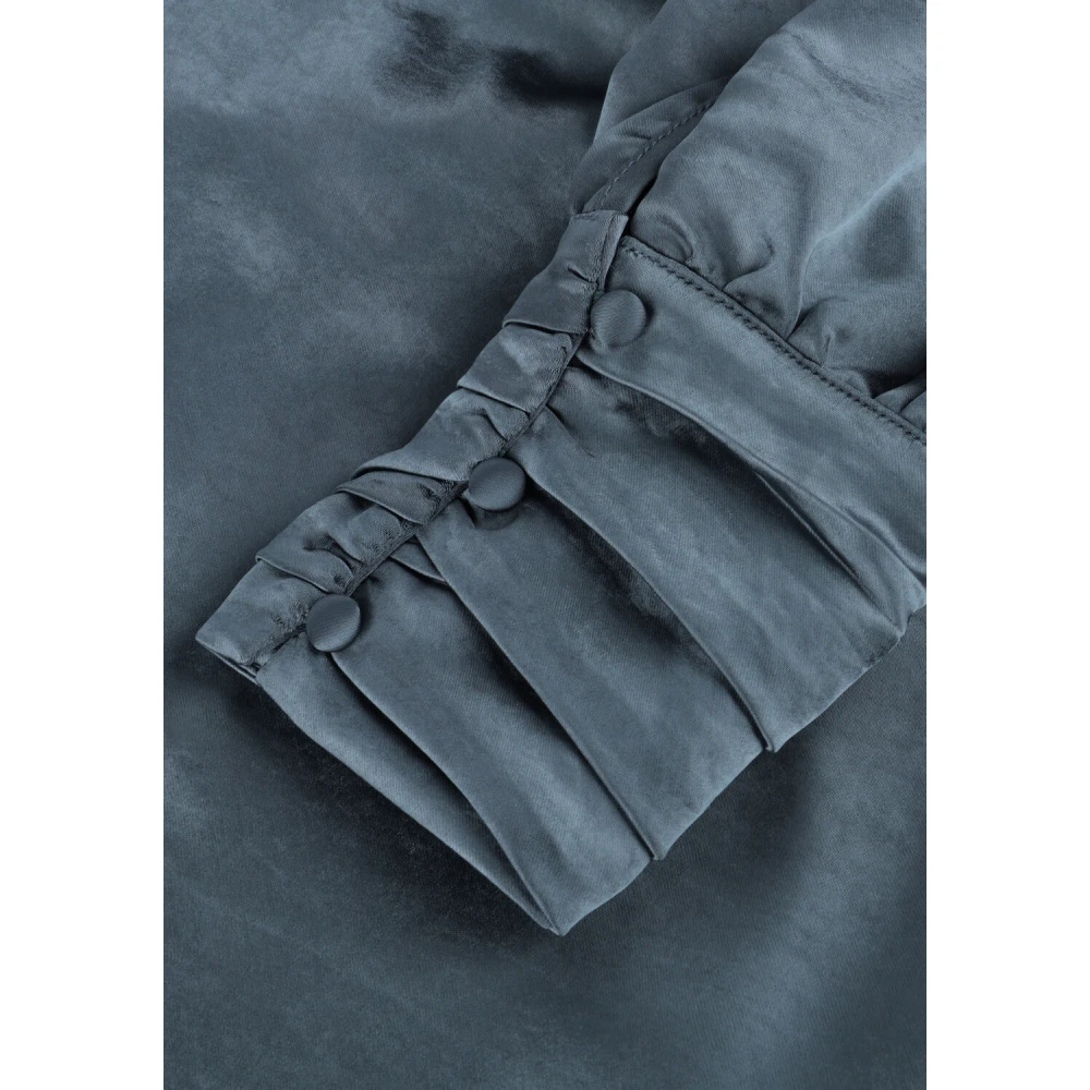 Notre-v Dames Jurken Nv-dorissa Satin Dress Blue Dames