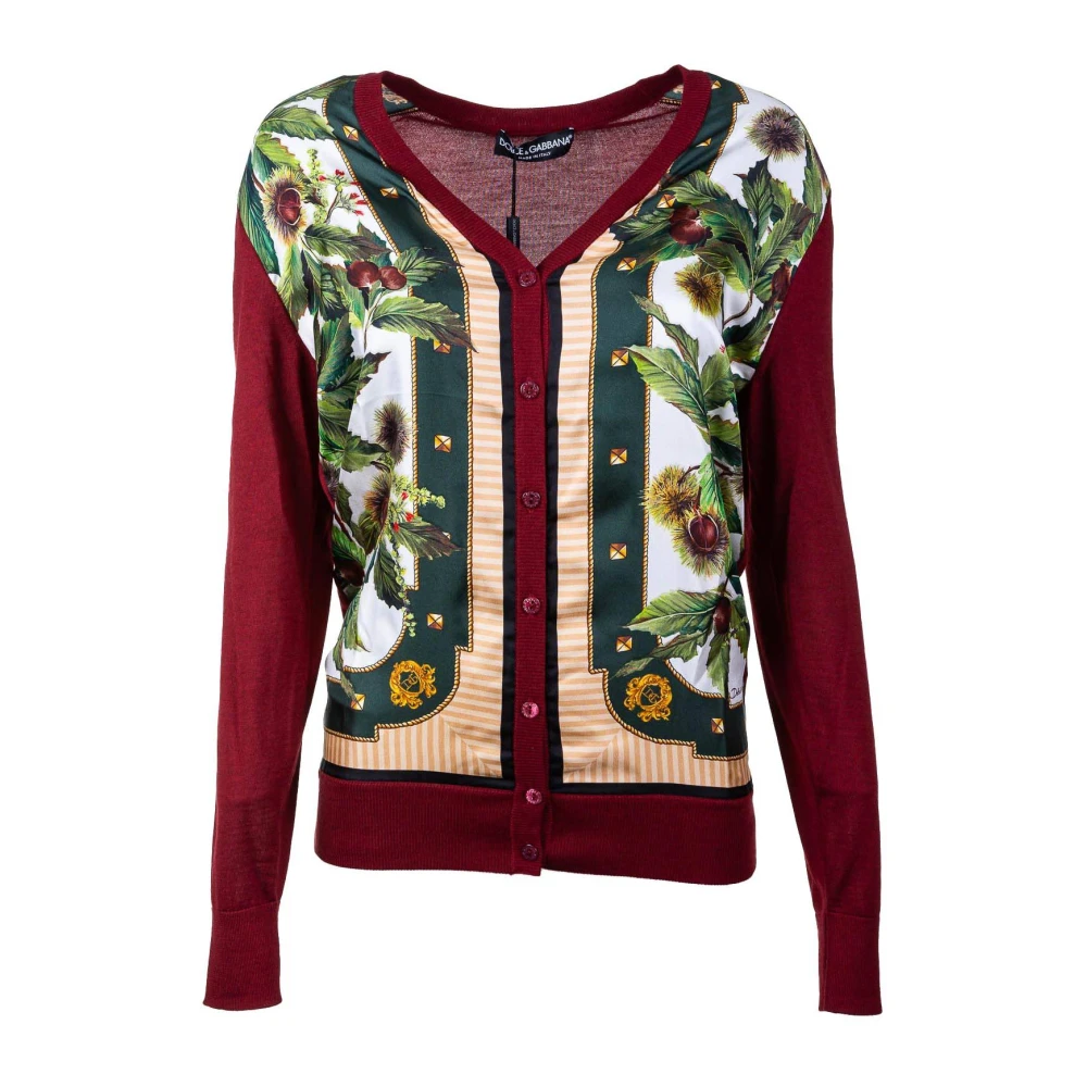 Dolce & Gabbana Vrouwen Kastanje Knopen Vest Brown Dames