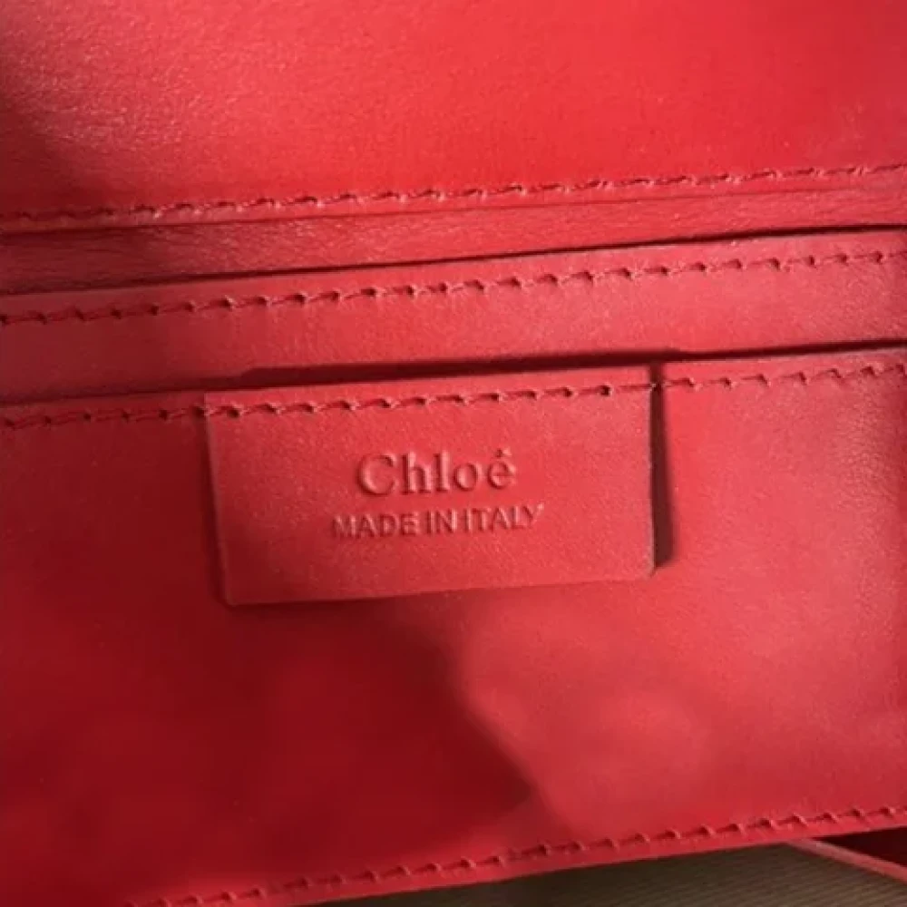 Chloé Pre-owned Leather shoulder-bags Red Dames