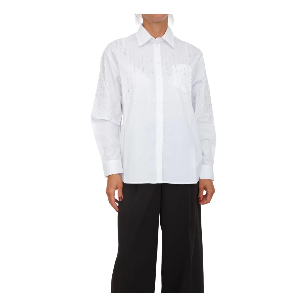 Liu Jo Women's White Shirts, L, Camicia