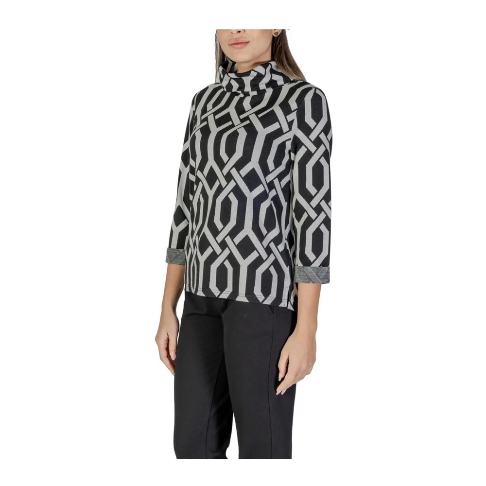 Street One Gebreide Trui Herfst Winter Collectie Black Dames