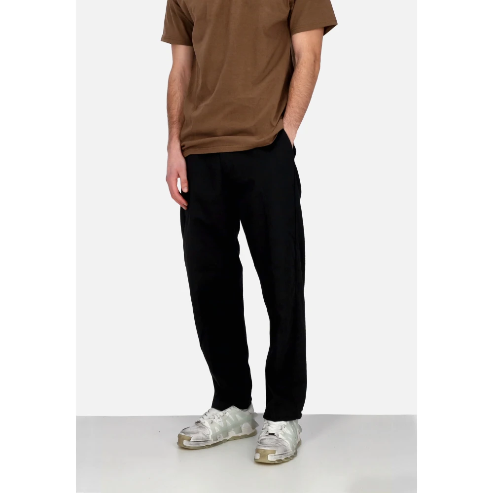 Obey Zwarte werkbroek katoenen keper recht Black Heren