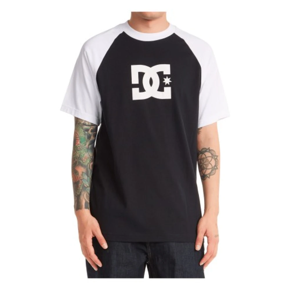 DC Shoes Heren T-shirt van katoen met borstprint Black Heren